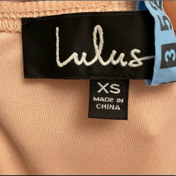 Lulus Luxurious Love Blush Lace-Up Maxi Dress XS - Picture 6 of 9